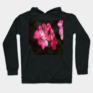 Glow - Pink Floral Blooms - Watercolor Botanical Flowers Hoodie